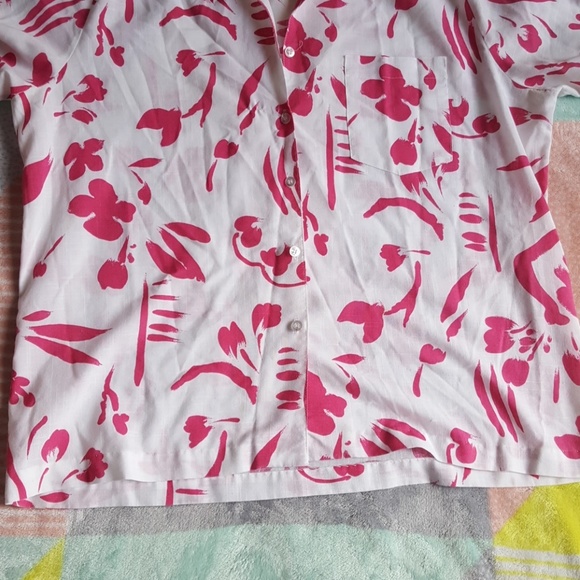 Vintage Alfred Dunner Tropical Pink Shirt - Picture 3 of 6